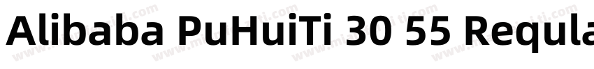 Alibaba PuHuiTi 30 55 Reqular字体转换